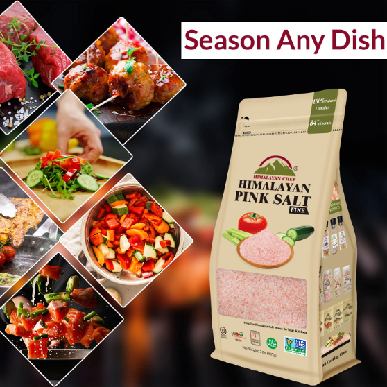 Himalayan Chef Pink Salt - 100% Natural, Gourmet Mineral-Rich Salt