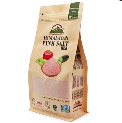 Himalayan Chef Pink Salt - 100% Natural, Gourmet Mineral-Rich Salt