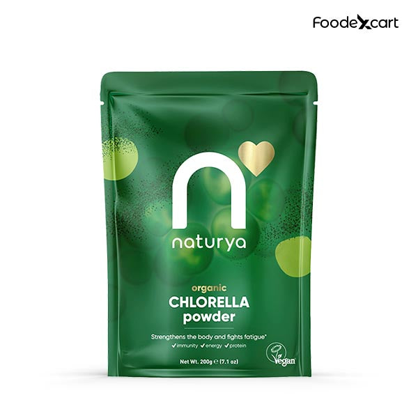 Naturya Chlorella Powder - Organic Superfood for Immune & Energy Boost